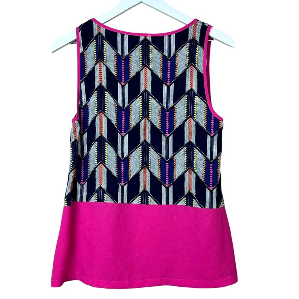 Pixley Palascio Blue Hot Pink Scoop Beck Tank Women Sz M - Picture 5 of 5